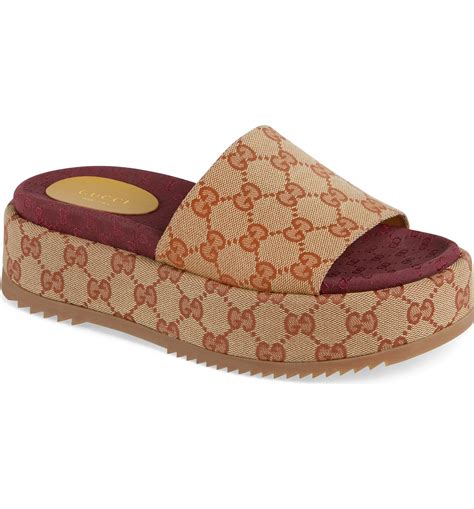 gucci ladies slip ons|gucci slides women price.